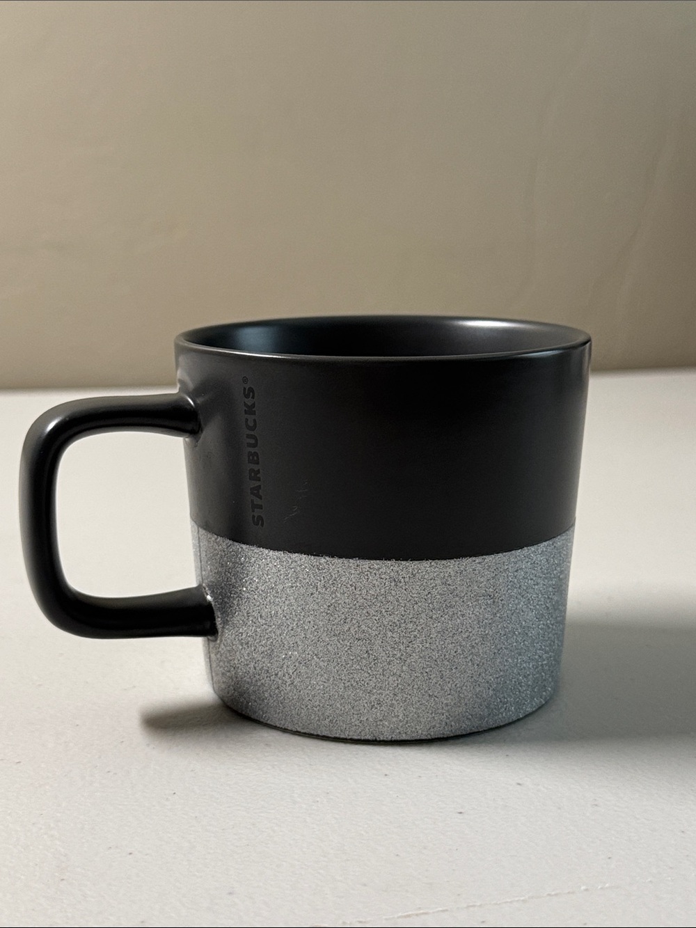 Starbucks dark grey glitter 12 oz